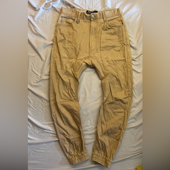 Publish Tan Drop Crotch Joggers - Picture 1 of 7
